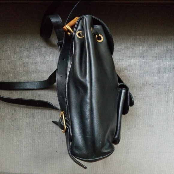 Authentic Vintage Gucci Bamboo Top Handle Backpack - Picture 6 of 13